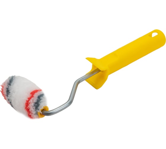 Изображение товара Мини-валик РемоКолор малярный с рукояткой Мультиколор , ось 6мм, D15мм, 55мм, 06-1-610