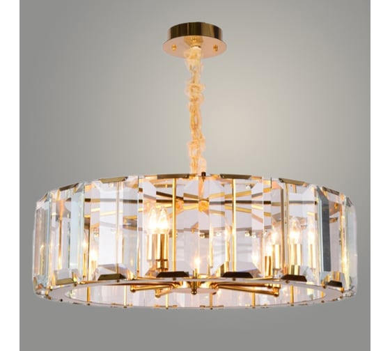 Изображение товара Люстра РОСТОК 5013/800 GD золото/хрусталь 10x60W E14 d800 h200, SDA23 988369342