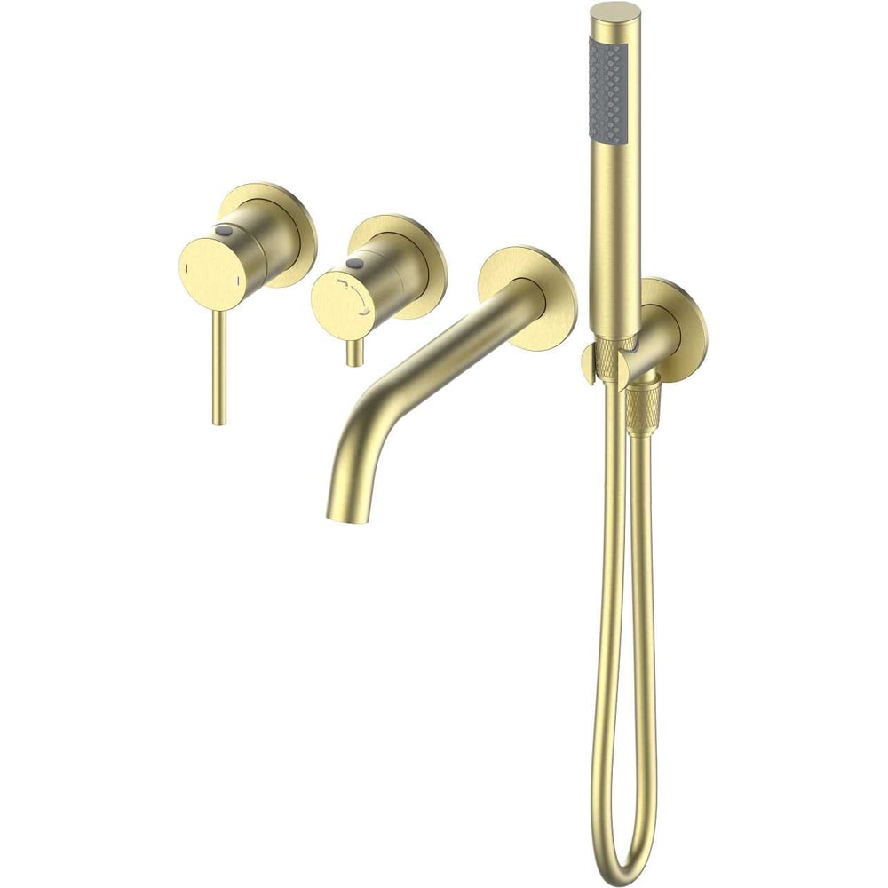 Изображение товара Смеситель для ванны Wonzon & Woghand Брашированное золото WW-889017-BG