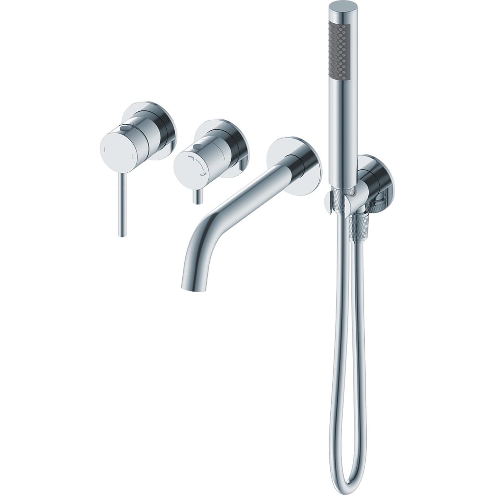 Изображение товара Современный встраиваемый смеситель для ванны Wonzon & Woghand хром WW-889017-CR