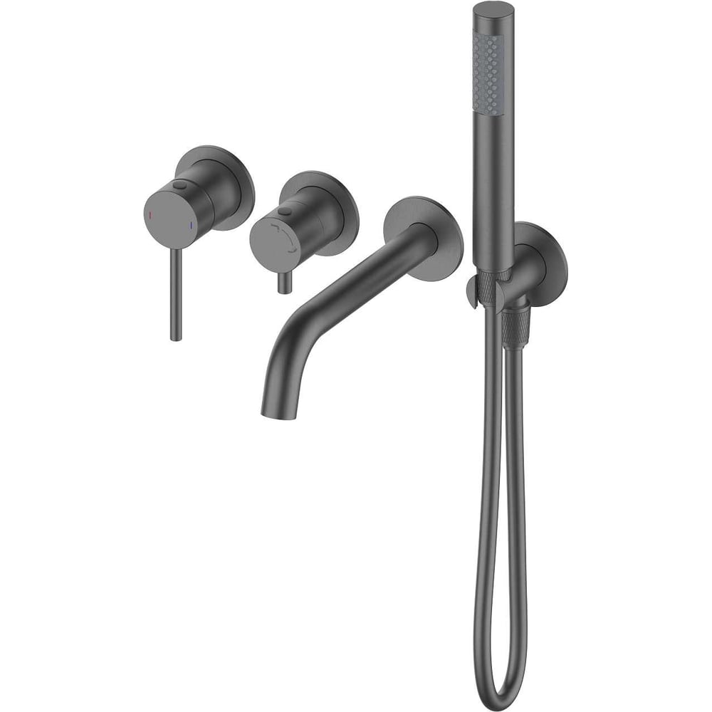 Изображение товара Смеситель для ванны Wonzon & Woghand WW-889017-BGM темный графит встраиваемый