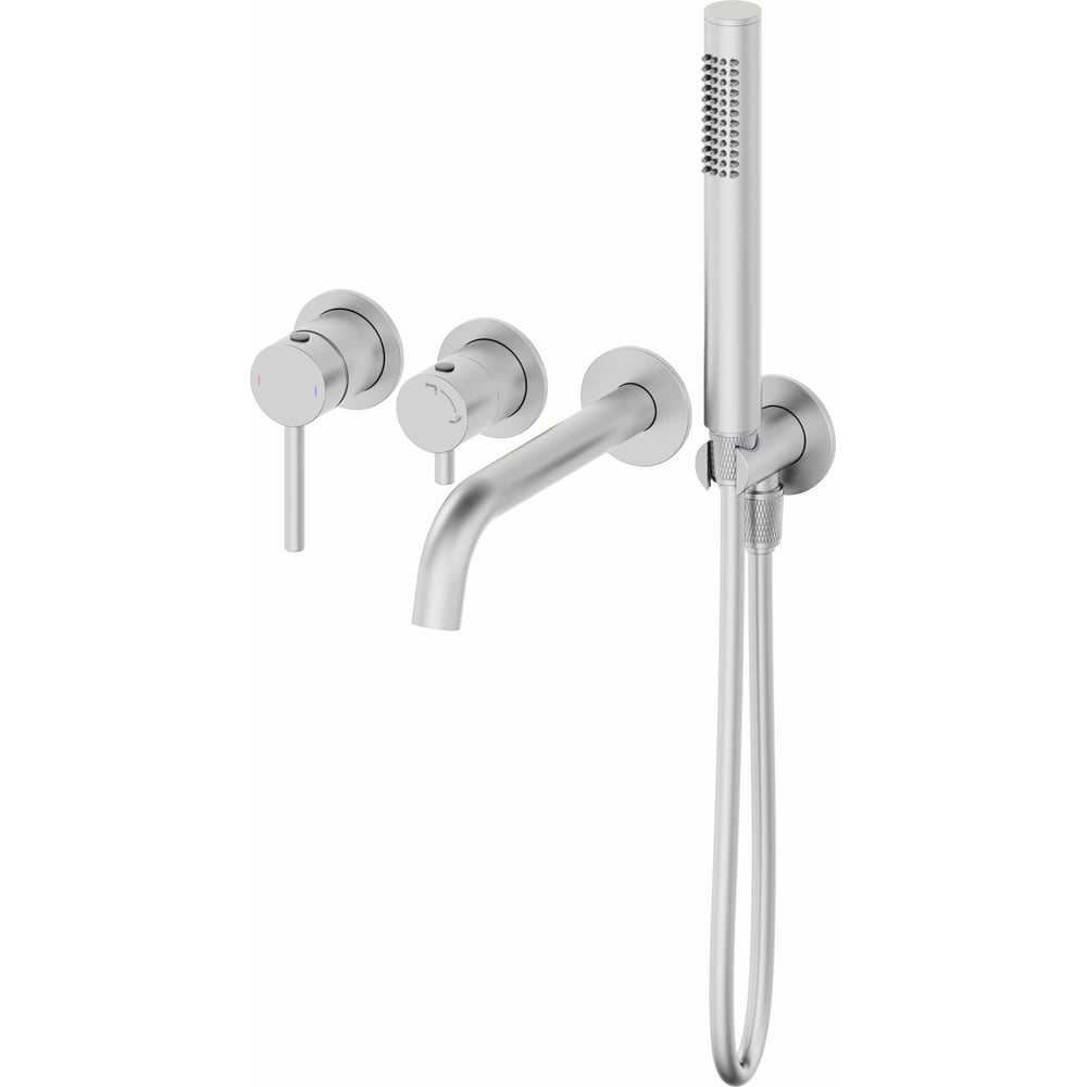 Изображение товара Смеситель для ванны встраиваемый Wonzon & Woghand никель WW-889017-BN