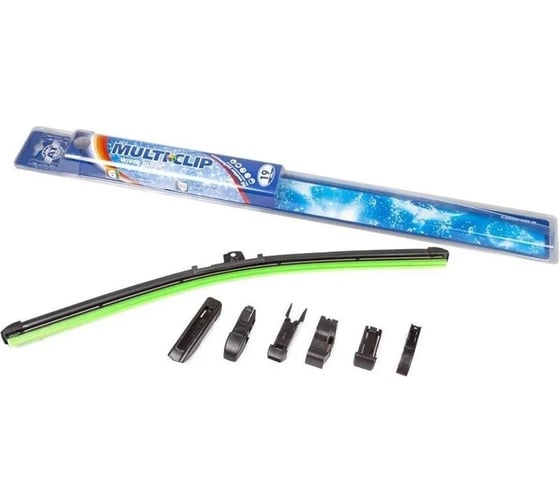 Изображение товара Щетка стеклоочистителя бескаркасная AT 48 см (19") 6 адаптеров, 480 мм AT 1000-048WB-6