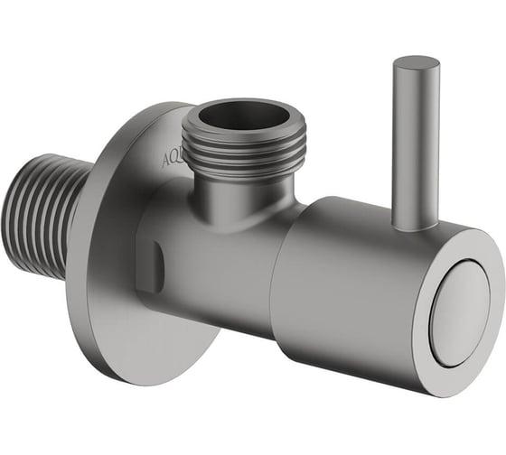 Изображение товара Угловой переходник Aquatek AQ2451BGM, шлиф. черный хром 00000139744