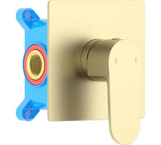 Изображение товара Смеситель для душа Aquatek AQ1266BG ОБЕРОН внешняя и скрытая часть, шлиф. золото 00000139796