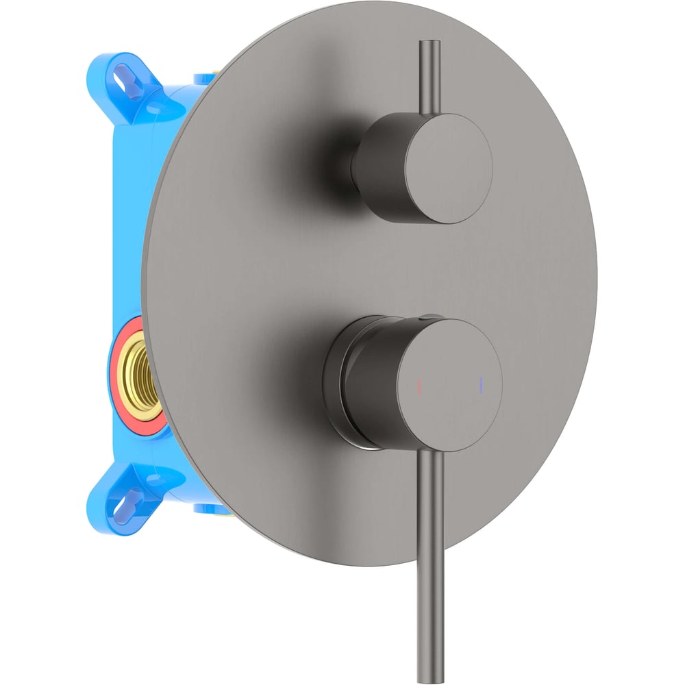 Изображение товара Современный однорычажный смеситель для ванны Aquatek AQ1346BGM черный хром