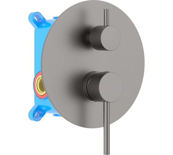 Изображение товара Смеситель для ванны Aquatek AQ1346BGM ЕВРОПА 2 режима, внешняя и скрытая часть, шлиф. черный хром 00000139712
