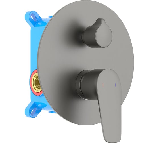 Изображение товара Смеситель для ванны Aquatek AQ1146BGM БЕТТА 2 режима, внешняя и скрытая часть, шлиф. черный хром 00000139689