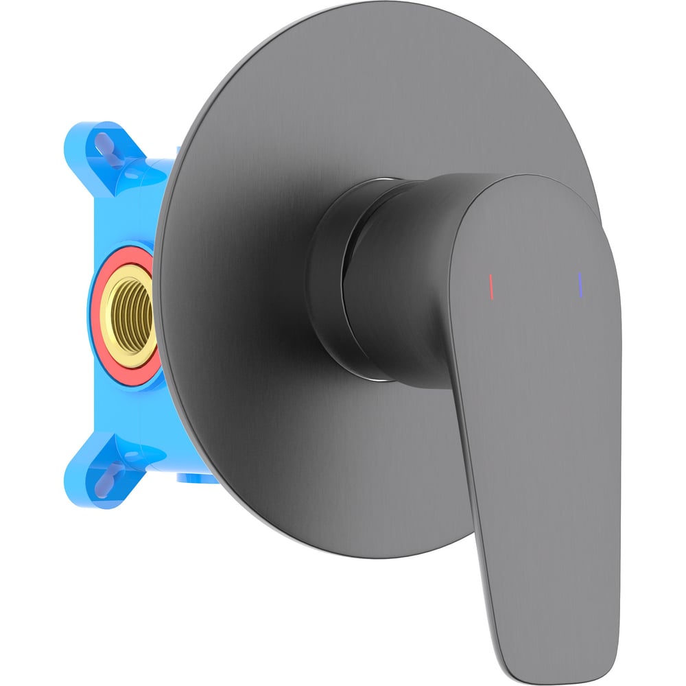 Изображение товара Смеситель для душа Aquatek AQ1166BGM БЕТТА встраиваемый однорычажный черный хром