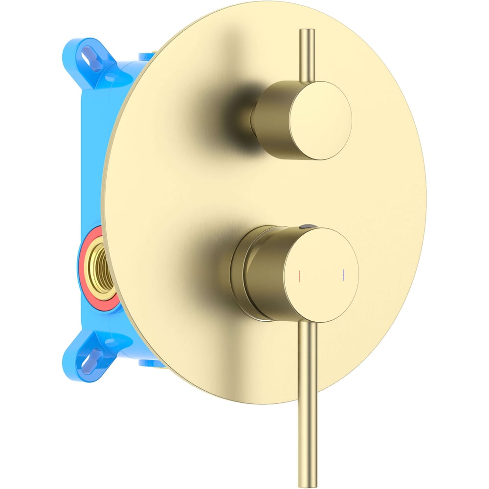 Изображение товара Смеситель для ванны Aquatek AQ1346BG, матовое золото, 2 режима