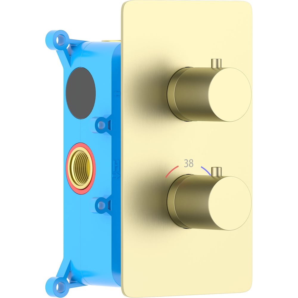 Изображение товара Термостатический смеситель для душа Aquatek AQ1391BG Европа золото встраиваемый