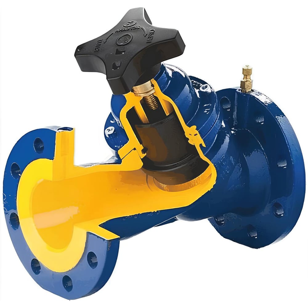 Изображение товара Балансировочный клапан Zetkama 447A Ду200 Ру16 из чугуна фланцевый