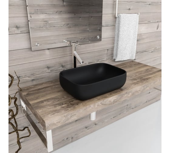 Изображение товара Накладная раковина ESBANO MARTEL-N черная матовая ESRNMARTNMB