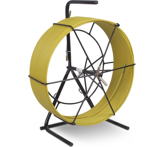 Изображение товара Протяжка для кабеля OlmiOn мини УЗК d=4,5 мм L=100 м в кассете №3, желтый СП-К3-4,5/100