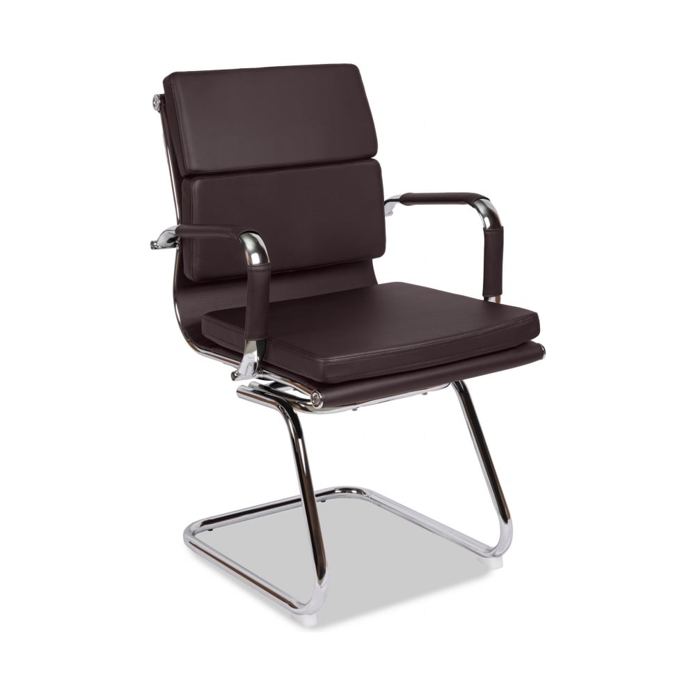 Изображение товара Современное кресло College CLG-630 LXH-C коричневое без колес для офиса и дома