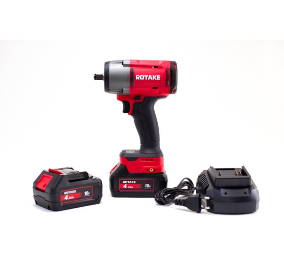 Изображение товара Гайковерт аккумуляторный ударный Rotake 1/2 1180 Нм, 18В, акб (4Ач) 2шт, в кейсе RC-8812