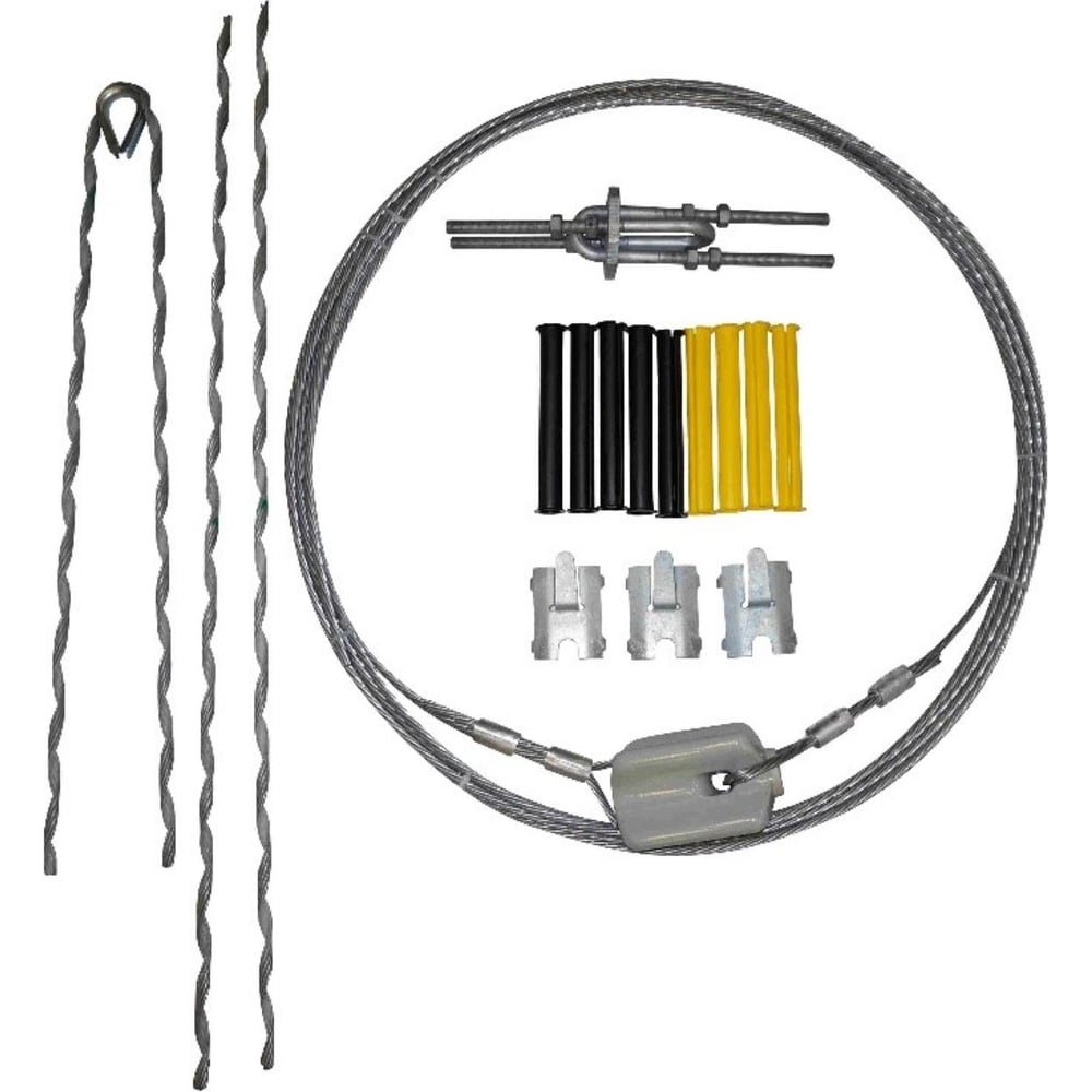 Изображение товара Комплект оттяжки со спиральным зажимом ЭНЕРВИК 16,5 м 68 мм2 для воздушных линий