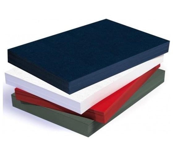 Изображение товара Обложки для переплёта ГЕЛЕОС картон А3 кожа синие 100 шт CCA3BL