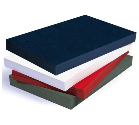 Изображение товара Обложки для переплёта ГЕЛЕОС картон А3 кожа слоновая кость 100 шт CCA3I