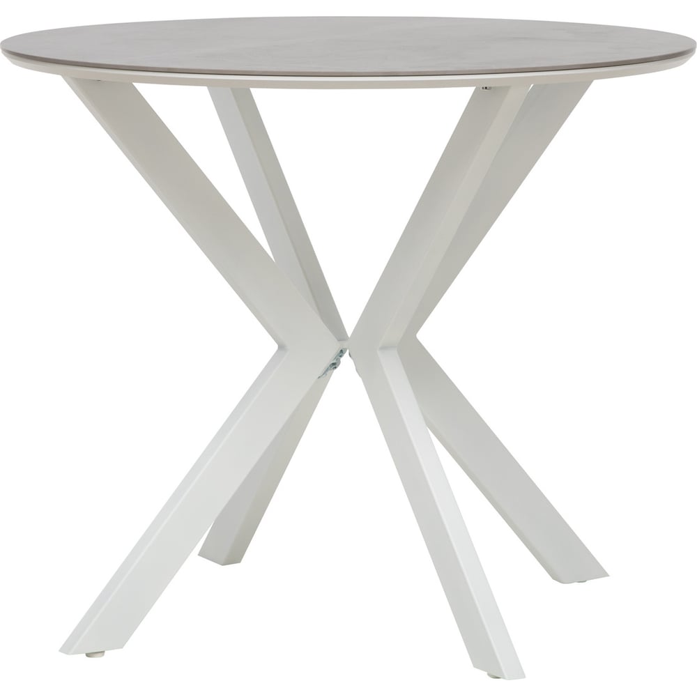 Изображение товара Стол Leset Хокку, Опора белая, керамика бетон 7691-1001