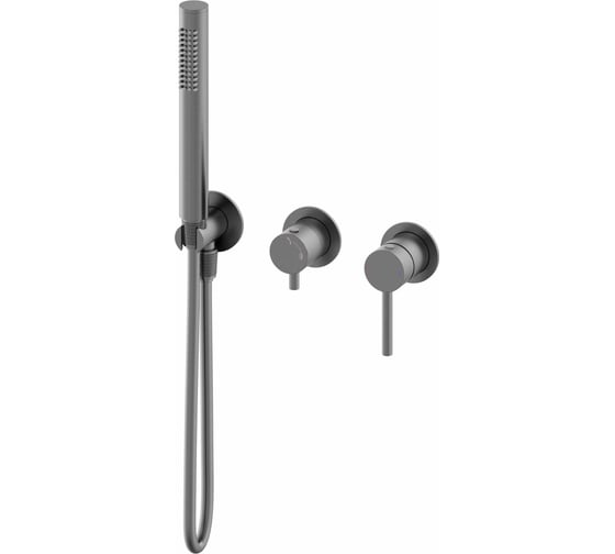 Изображение товара Смеситель для душевой системы встраиваемый Wonzon & Woghand Темный графит WW-838017-BGM