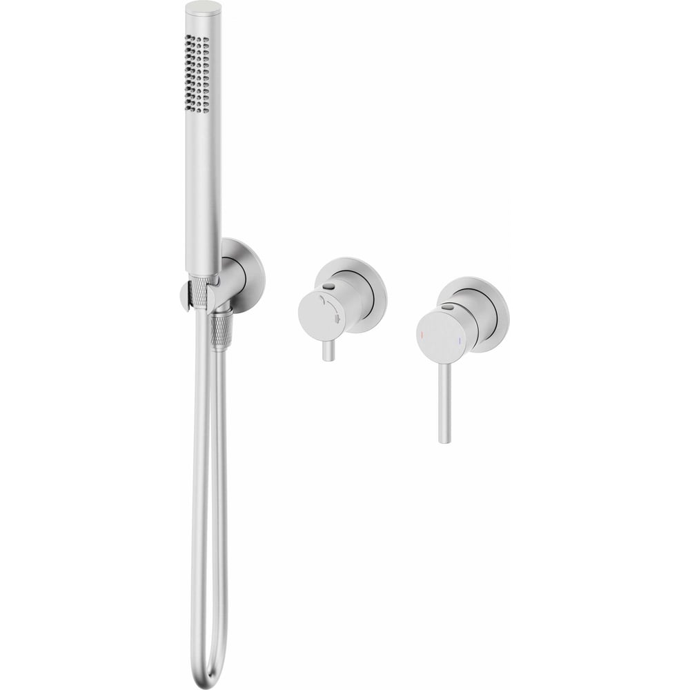 Изображение товара Встраиваемый смеситель для душа Wonzon & Woghand брашированный никель WW-838017-BN