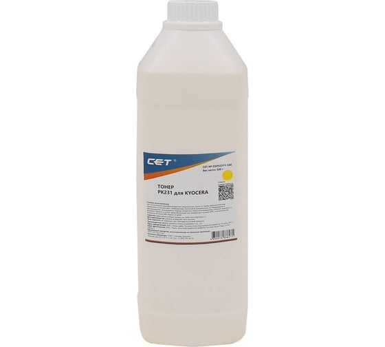 Изображение товара Тонер для принтера CET PK231 OSP0231Y-500 желтый бутылка 500 г Kyocera Ecosys M8124cidn/8130cidn 2079217