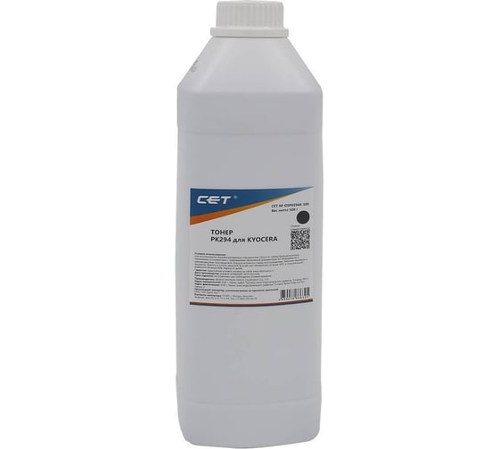 Изображение товара Тонер CET PK294 OSP0294K-500 черный бутылка 500 г KYOCERA ECOSYS M5521cdn/M5526cdw/M6630cidn/P5021c 2079219