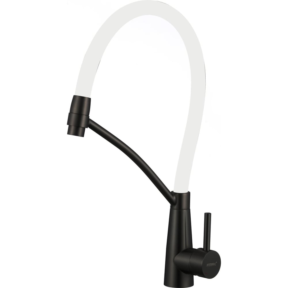 Изображение товара Современный кухонный смеситель Fmark FS8255H-02 из нержавеющей стали с поворотным изливом