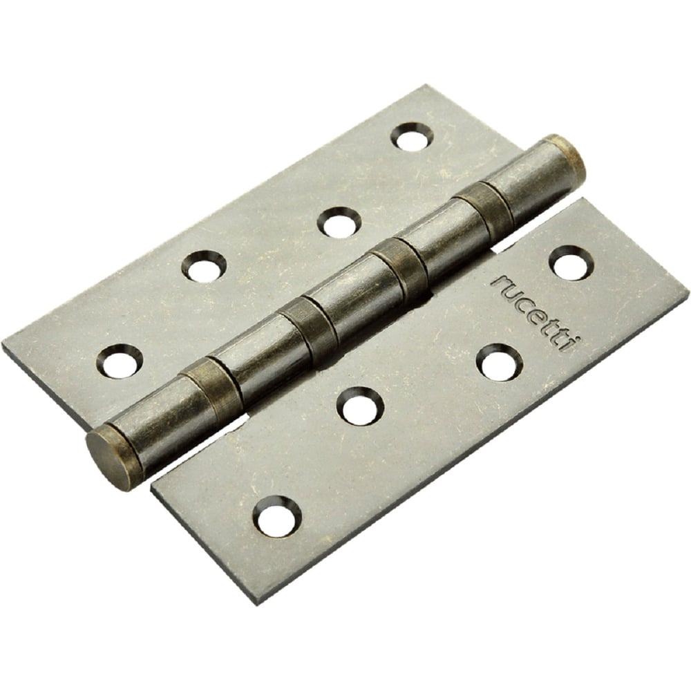 Изображение товара Петля стальная универсальная с подшипником Rucetti RSN 100x70x2.5-4BB OMB старая бронза