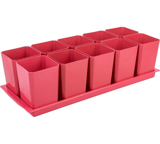 Изображение товара Набор горшков для рассады Viva французская роза, 10 шт пл-002