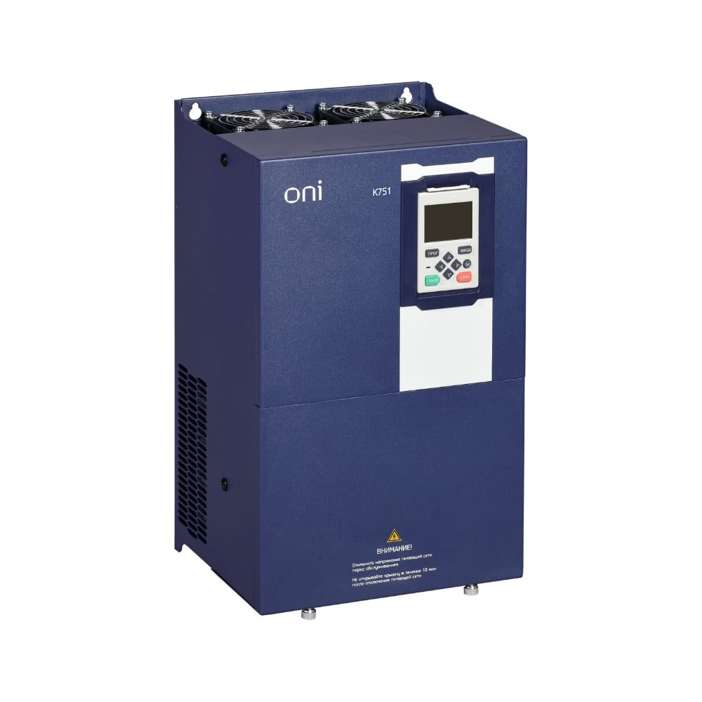 Изображение товара Преобразователь частоты ONI K751 380В 3Ф 37-45кВт 75-91А встроенный тормоз K751-33-3745TM