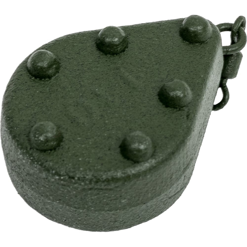 Изображение товара Грузило с вертлюгом SALMO BUN SWIVEL green 110г SBS-110GR рыболовное грузило для карповой и фидерно