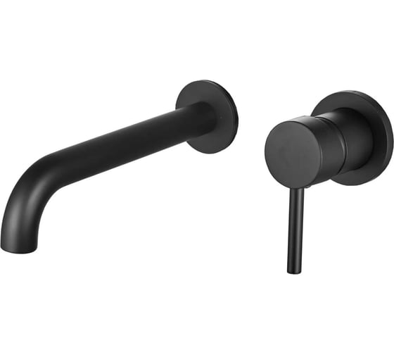 Изображение товара Встраиваемый смеситель для раковины VIDAGE VAL11900, латунь/нерж сталь, цвет черный 0626002