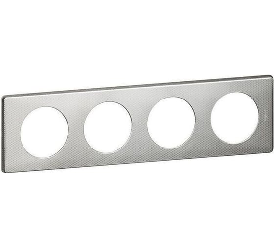 Изображение товара Рамка Legrand Программа Celiane 4 поста Сильвер пунктум 068724