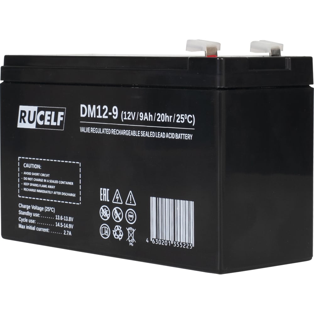 Изображение товара Аккумуляторная батарея RUCELF DM12-9 КА-00010336 AGM 9 Ач