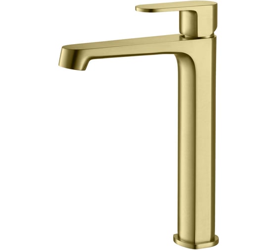 Изображение товара Смеситель для раковины Aquatek AQ1204BG ОБЕРОН высокий 240, без донного клапана, шлиф. золото 00000139790