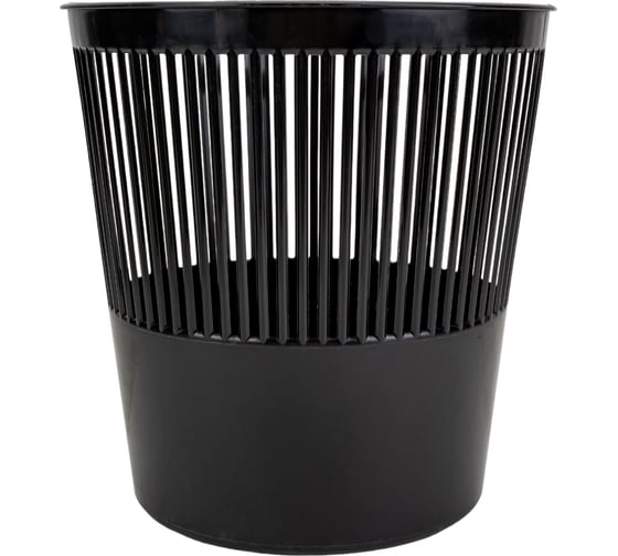 Изображение товара Сетчатая корзина для бумаг Calligrata Uni пластик 12 л черная 4754054