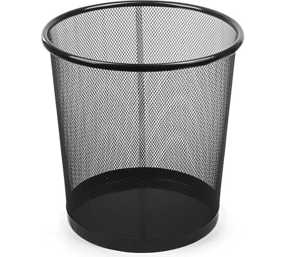 Изображение товара Металлическая корзина для бумаг Calligrata сетка черная 15 литров 3142037