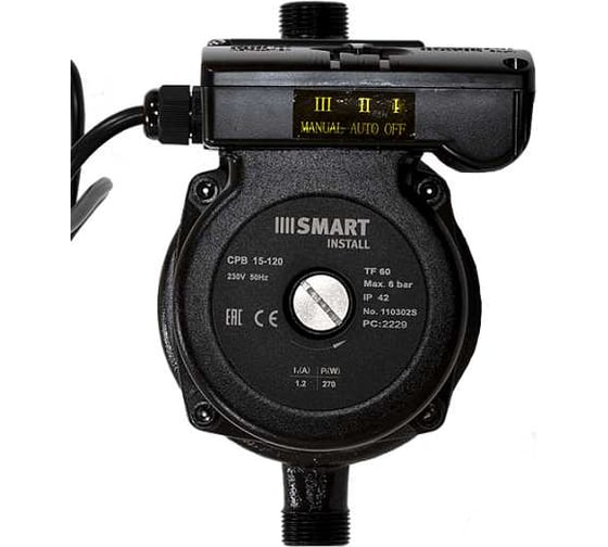 Изображение товара Насос повысительный Smart Install CPB 15-120 195 1x230В 50Гц (Shinhoo) 110302S