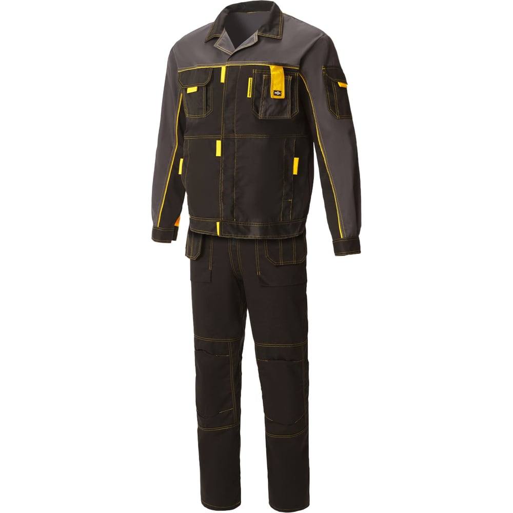 Изображение товара Костюм СОЮЗСПЕЦОДЕЖДА Профессионал-2 GEN черный/графит/желтый р 60-62
