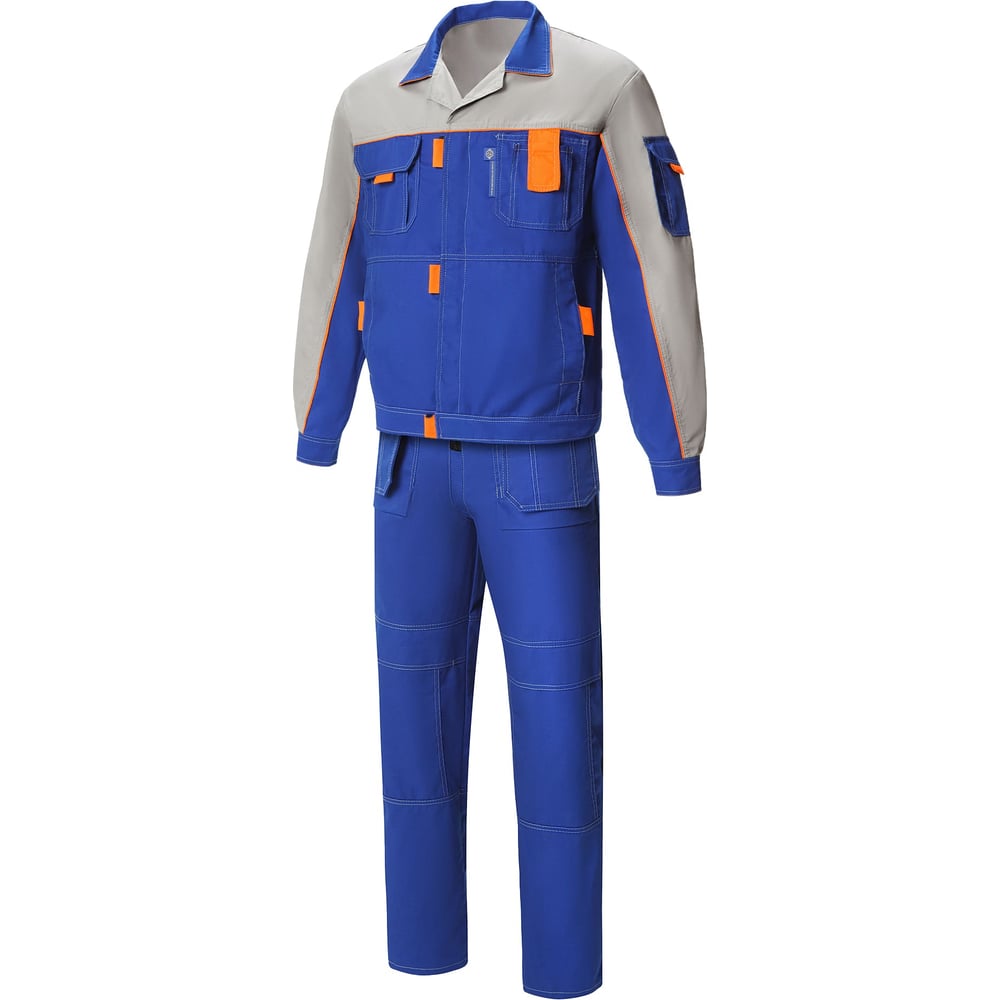 Изображение товара Костюм рабочий СОЮЗСПЕЦОДЕЖДА Профессионал-2 василек светло-серый размер 64-66