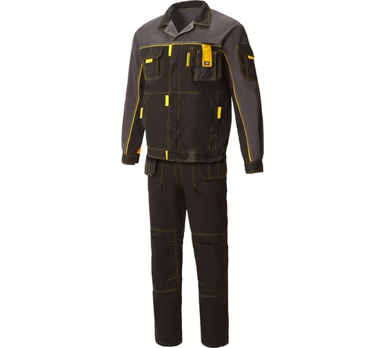 Изображение товара Костюм СОЮЗСПЕЦОДЕЖДА Профессионал-2 GEN черный/графит/желтый, р.44-46, рост 170-176 2000000096599