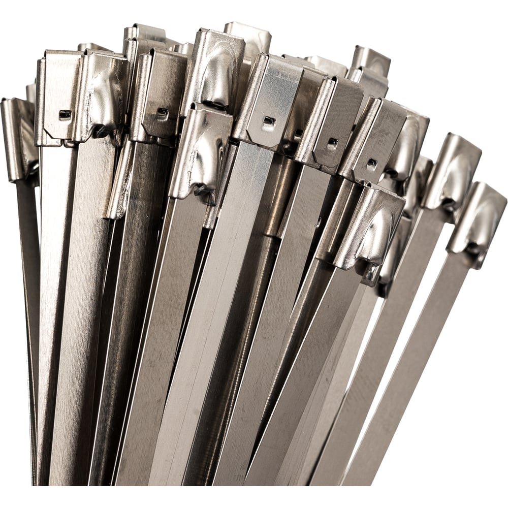 Изображение товара Хомут HLT AISI 304 из нержавеющей стали, 4.6x150 упаковка 100 шт. 084-01-301