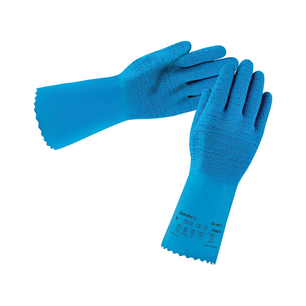 фото Химостойкие перчатки ansell