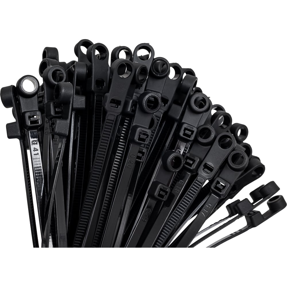 Изображение товара Кабельная стяжка HLT 3,5x100 под винт черная