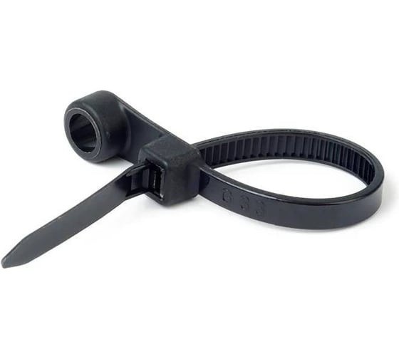 Изображение товара Кабельная стяжка HLT 3,5x100 чёрная под винт, упаковка 100 шт. 084-07-048