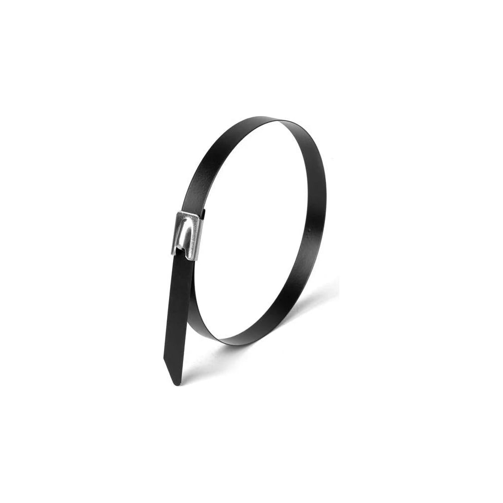 Изображение товара Хомут HLT AISI 316 из нержавеющей стали с полимерным покрытием 12x600 упаковка 100 шт. 084-01-527