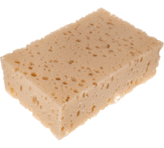 Изображение товара Губка поролоновая SKYWAY 14.9х9.5х5 см, крупнопористая, бежевая S00901005
