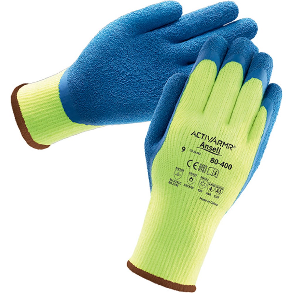Зимние перчатки от механических повреждений Ansell антипорезные перчатки ansell